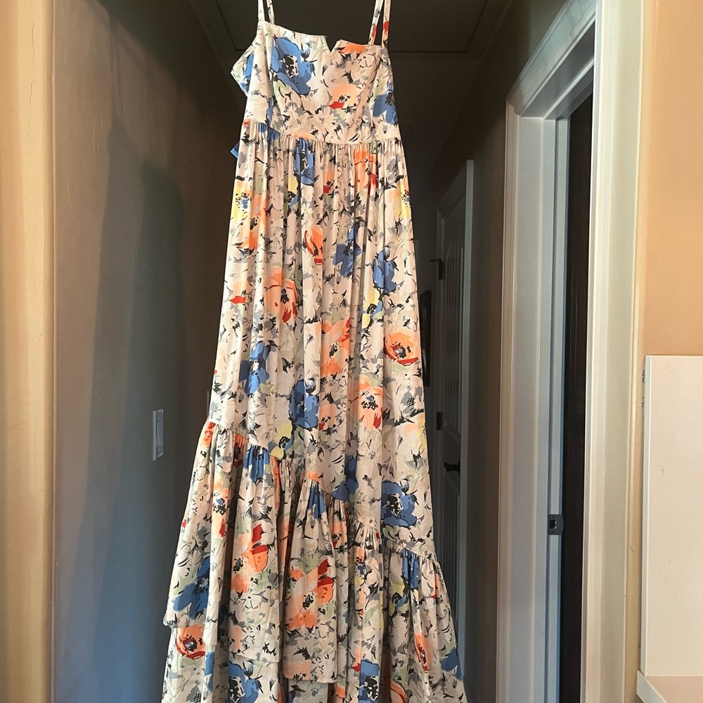 Nordstrom Ivory Multi Floral Dress